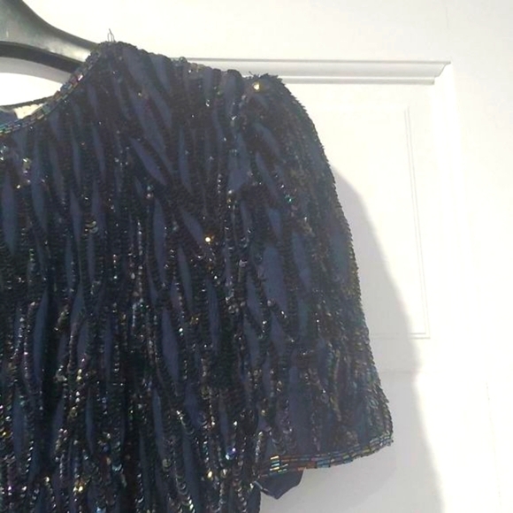 Vintage *beadwork dress 👗Sale markdown - Picture 4 of 6